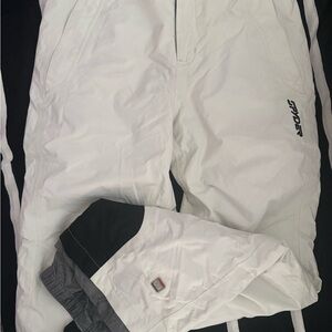 Spyder White and Black Ski Pants